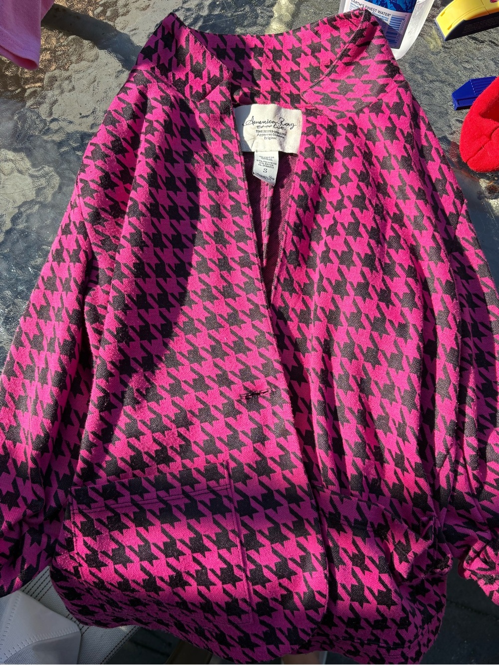 American Rag Pink and Black Blazer